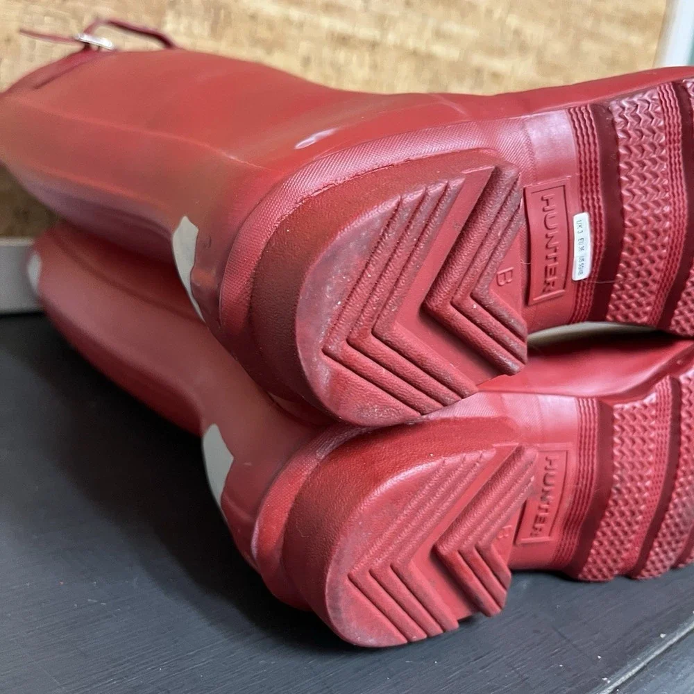 Girl's Hunter‎ Boots Waterproof Rain Boot Military Red Matte Waterproof Boots